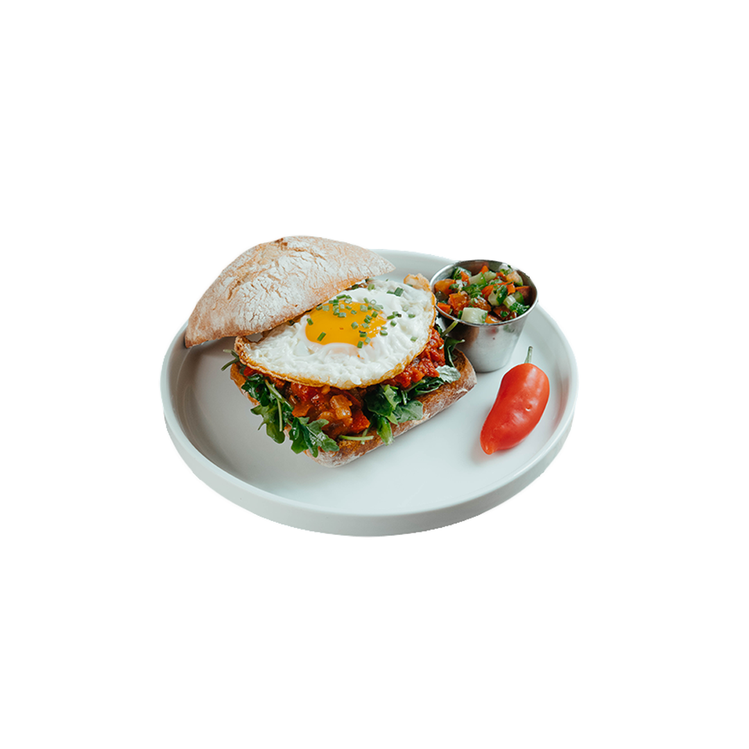 Shakshuka Egg Ciabatta
