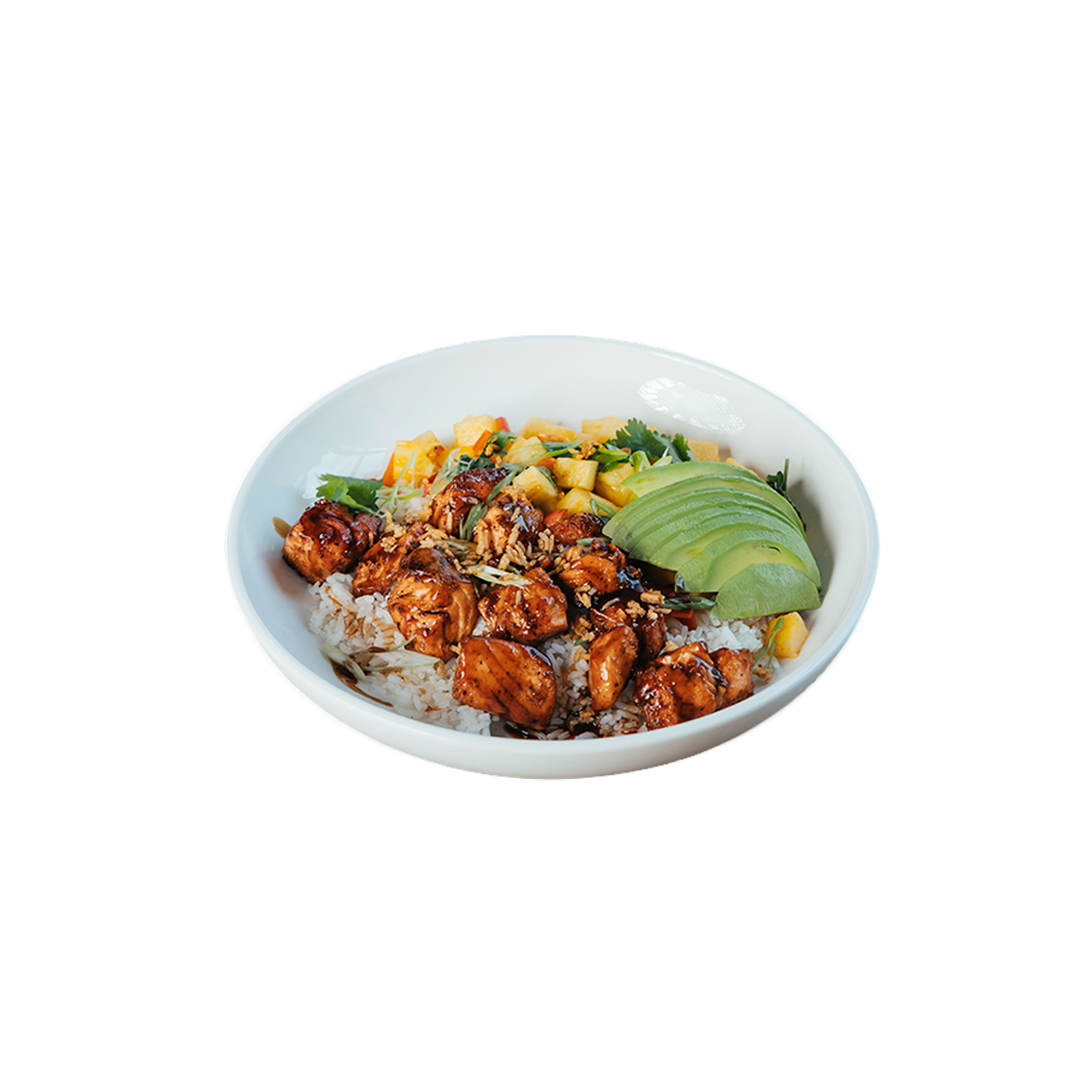 Teriyaki Salmon Crispy Rice